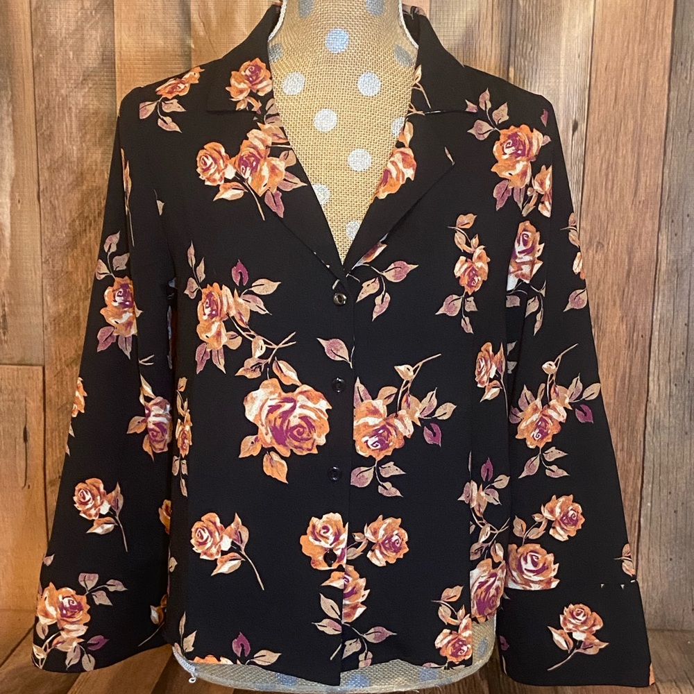 BP Flower Blouse, Size Small
